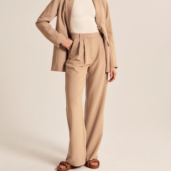 A&F Sloane Tailored Pant in Brown NWT Sz 27Short - Picture 2 of 5